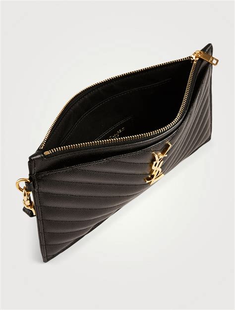 clutch ysl negro|yves saint laurent clutch sale.